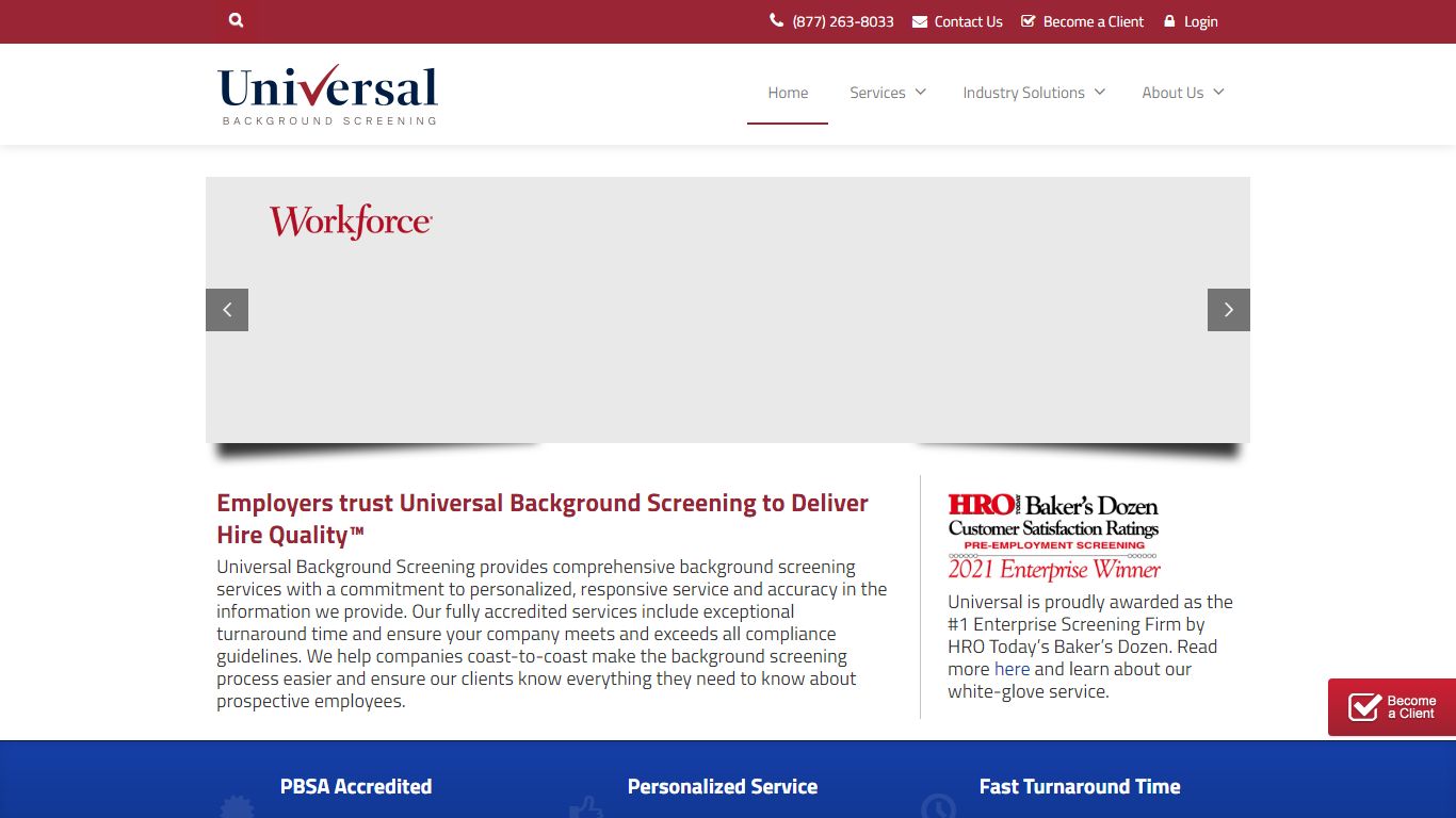 Universal Background Screening | Delivering Hire Quality